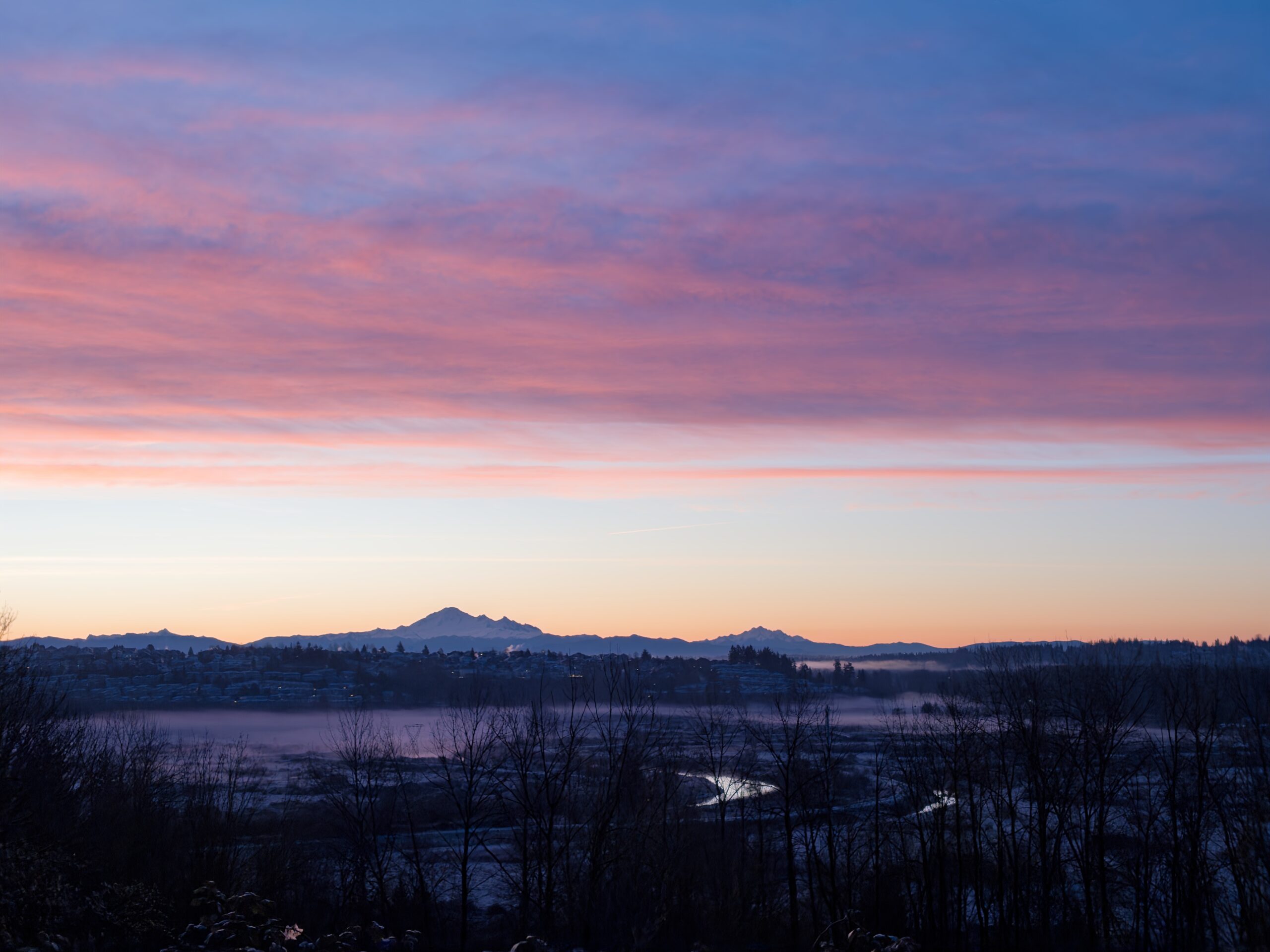 Sunrise over Mt. Baker